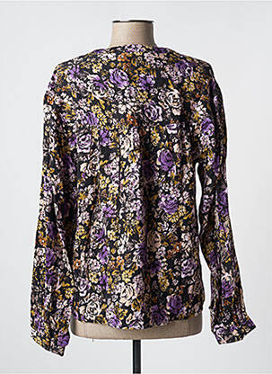 Blouse imprimé fleurs manches longues noir CREAM femme