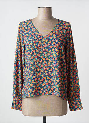 Blouse imprimé fleurs manches longues vert VERO MODA femme