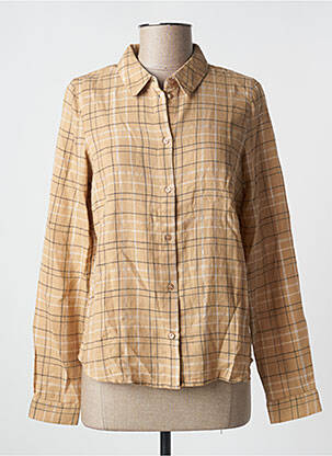 Chemisier coupe fluide manches longues beige VERO MODA femme