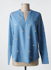 Blouse bleu ICHI pour femme seconde vue