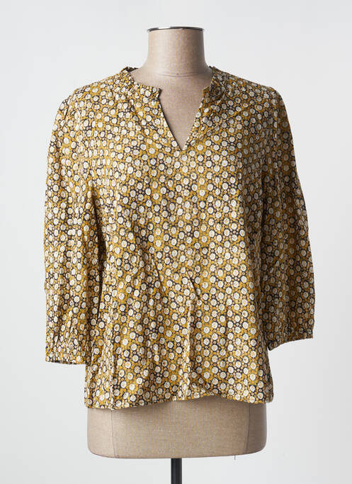 Blouse imprimé fantaisie manches 3/4 jaune CREAM femme