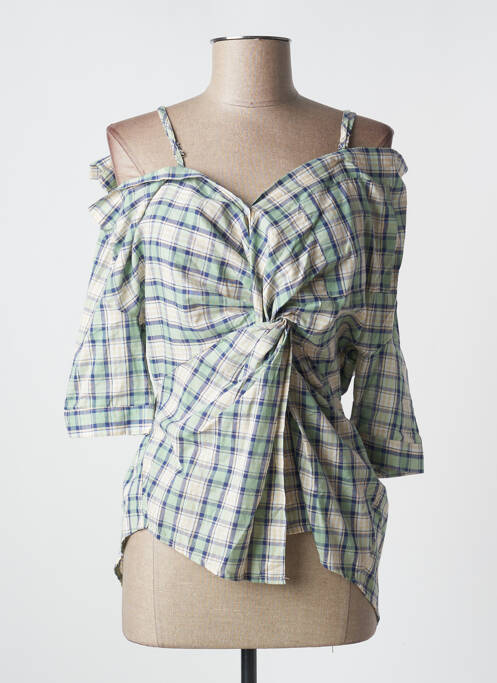 Blouse manches 3/4 manches 3/4 vert VENTI6 femme