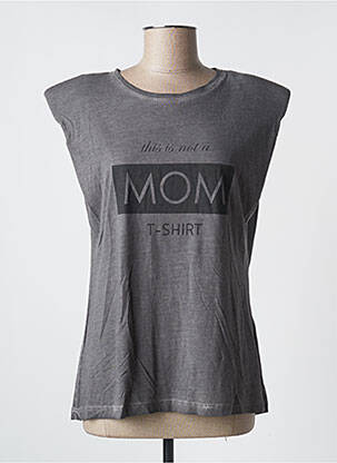 Débardeur stretch sans manche gris CREAM femme