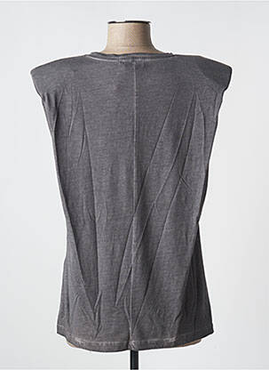 Débardeur stretch sans manche gris CREAM femme