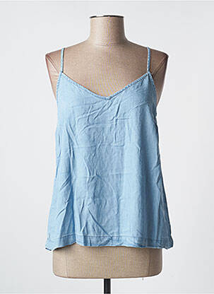 Top manches bretelles ajustables fines bretelles bleu VERO MODA femme