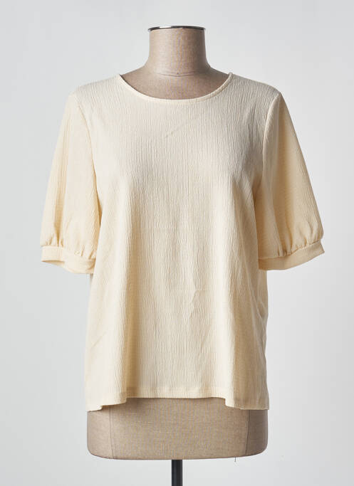 Blouse manches courtes manches courtes beige VERO MODA femme