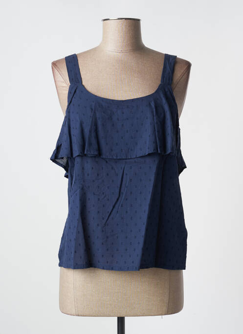 Top bleu ICHI pour femme