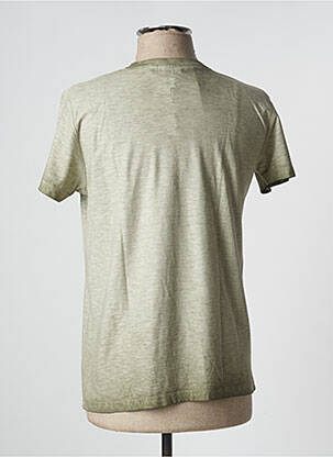 T-shirt coupe cintrée manches courtes vert RECYCLED ART WORLD homme