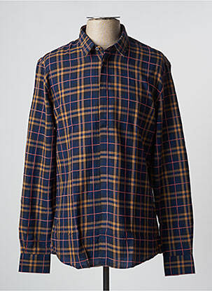Chemise manches longues manches longues bleu GAUDI homme