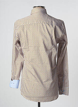 Chemise manches longues imprimé fantaisie jaune XOOS homme