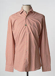 Chemise manches longues imprimé fantaisie marron XOOS homme