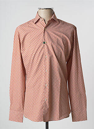 Chemise manches longues imprimé fantaisie marron XOOS homme