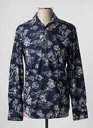 Chemise manches longues imprimé fantaisie bleu SEIDEN STICKER homme