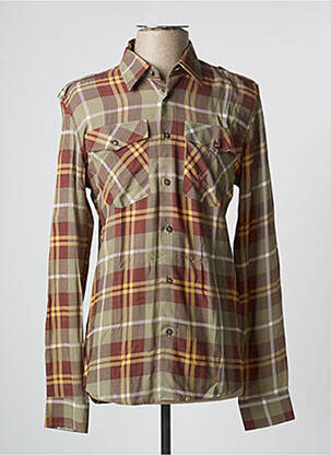 Chemise manches longues manches longues marron PEARLY KING homme
