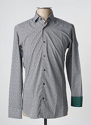 Chemise manches longues imprimé fantaisie noir XOOS homme