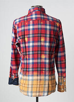 Chemise manches longues manches longues rouge RECYCLED ART WORLD homme