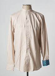 Chemise manches longues beige RECYCLED pour homme seconde vue