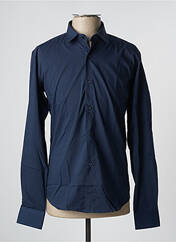 Chemise manches longues bleu GILGAVIN pour homme seconde vue