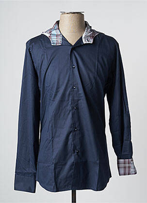 Chemise manches longues bleu XOOS pour homme