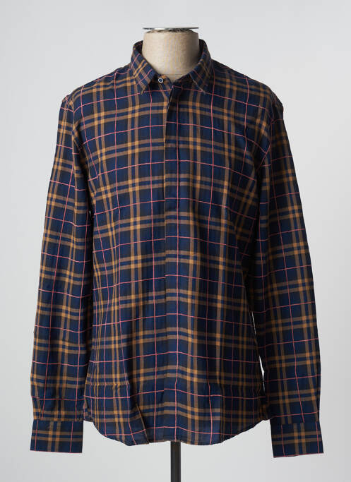 Chemise manches longues manches longues bleu GAUDI homme