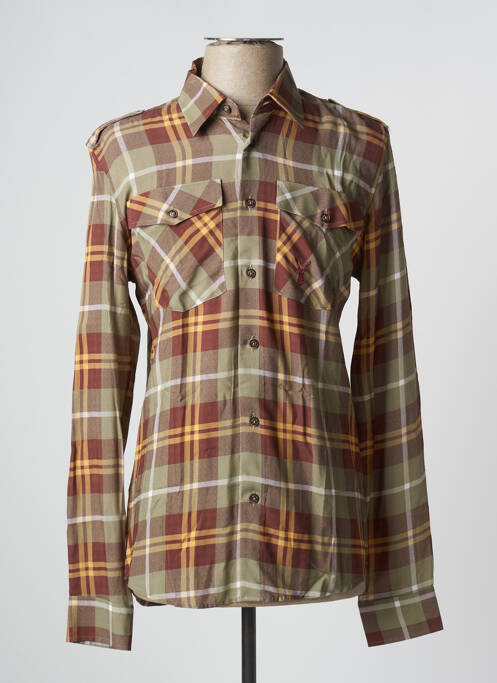 Chemise manches longues manches longues marron PEARLY KING homme