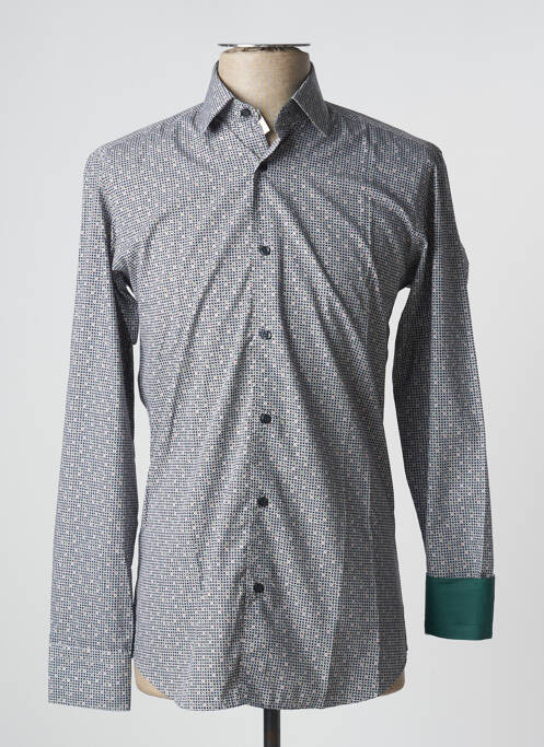 Chemise manches longues imprimé fantaisie noir XOOS homme
