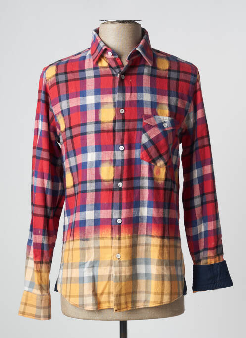 Chemise manches longues manches longues rouge RECYCLED ART WORLD homme