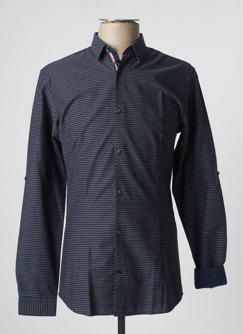 Chemise manches longues bleu JACK & JONES pour homme