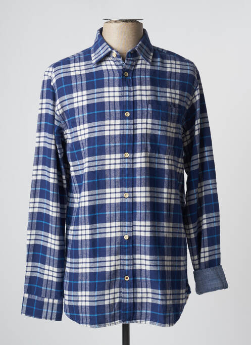 Chemise manches longues bleu JACK & JONES pour homme