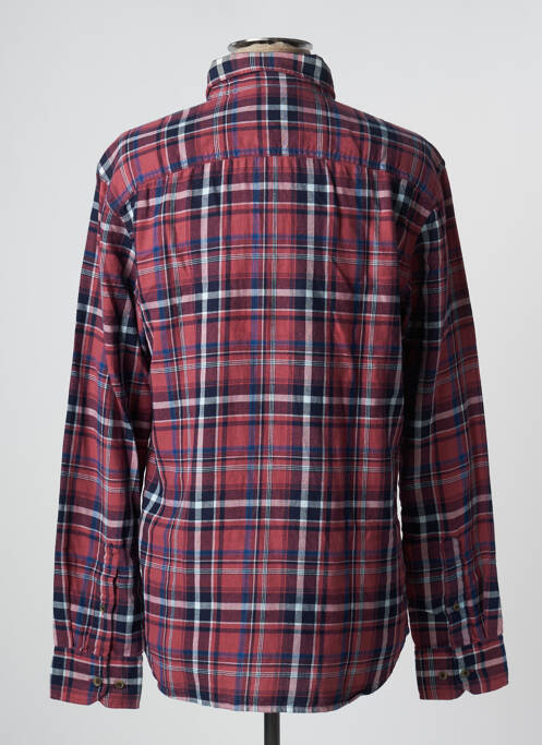 Chemise manches longues rouge JACK & JONES pour homme