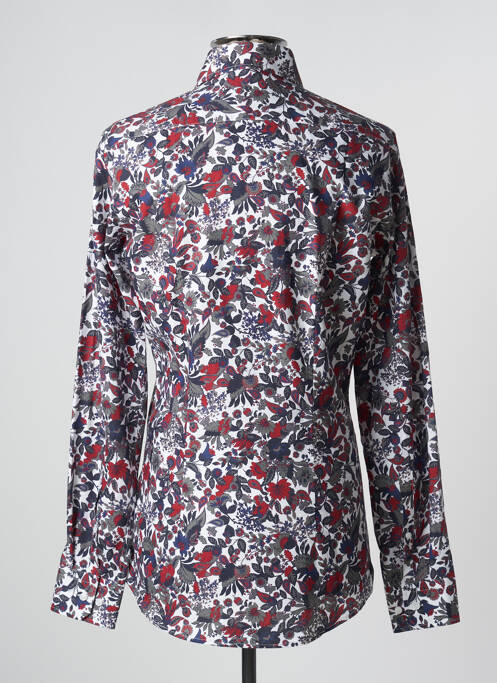 Chemise manches longues rouge SEIDEN STICKER pour homme