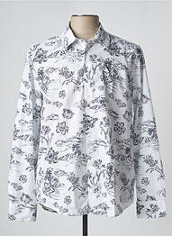 Chemise manches longues manches longues blanc SEIDEN STICKER homme