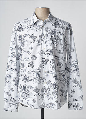 Chemise manches longues manches longues blanc SEIDEN STICKER homme