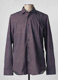 Chemise manches longues imprimé fantaisie violet SEIDEN STICKER homme