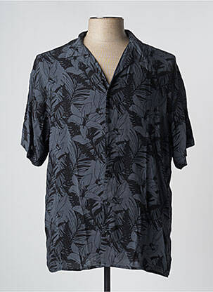 Chemise manches courtes imprimé fantaisie gris JACK & JONES homme