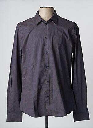 Chemise manches longues imprimé fantaisie bleu GAUDI homme