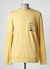 Sweat-shirt jaune JACK & JONES pour homme seconde vue