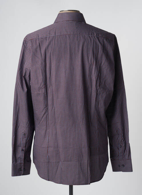 Chemise manches longues imprimé fantaisie violet SEIDEN STICKER homme