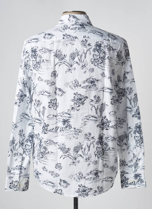 Chemise manches longues blanc SEIDEN STICKER homme