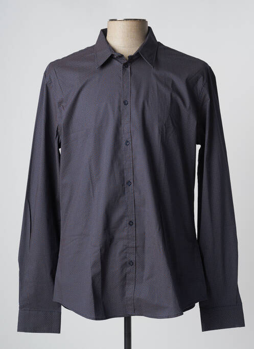 Chemise manches longues bleu GAUDI pour homme