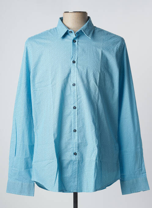 Chemise manches longues bleu GAUDI pour homme