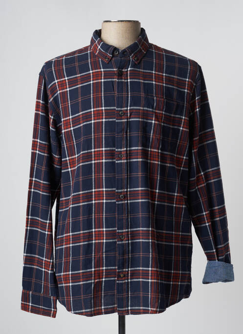 Chemise manches longues bleu JACK & JONES pour homme