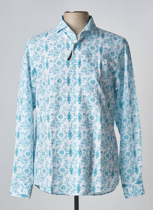 Chemise manches longues bleu RECYCLED pour homme