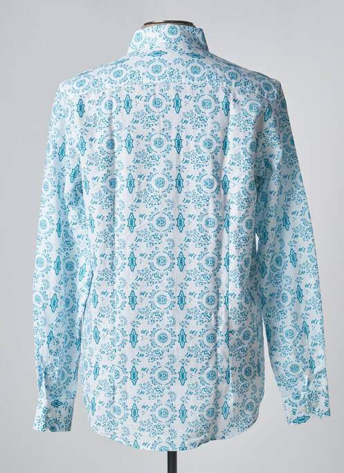 Chemise manches longues bleu RECYCLED pour homme