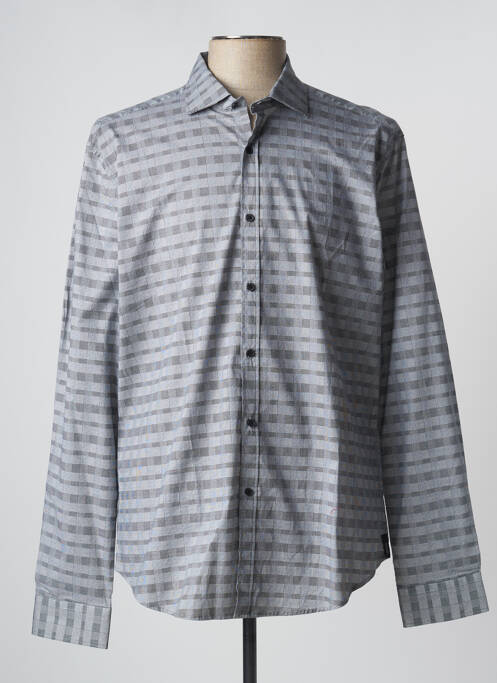 Chemise manches longues gris GAUDI pour homme