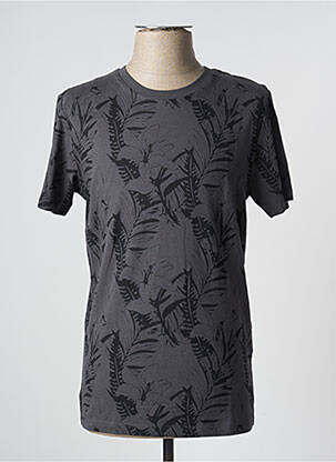 T-shirt coupe droite manches courtes gris JACK & JONES homme