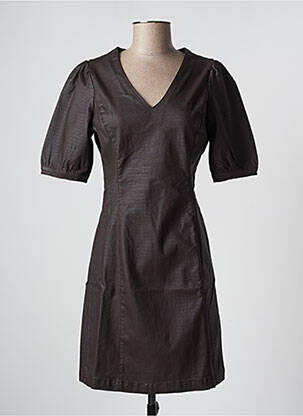 Robe courte manches courtes manches courtes marron CREAM femme
