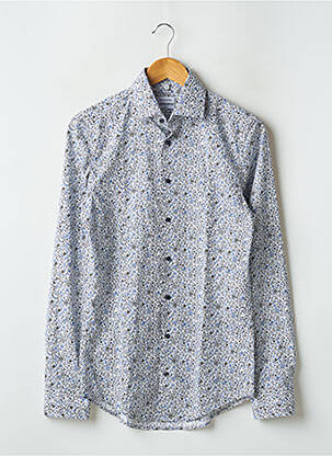 Chemise manches longues manches longues blanc SEIDEN STICKER homme
