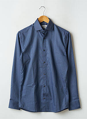 Chemise manches longues bleu JACK & JONES pour homme