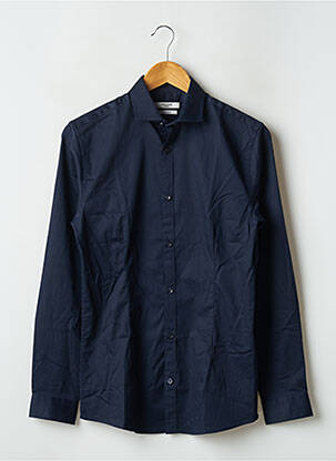 Chemise manches longues bleu JACK & JONES pour homme